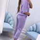 ⏳ Tijdelijke Aanbieding! ⏰ Dames Casual Effen Top & Broek Set