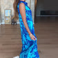 Dames Mouwloze Maxijurk met Print