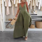 Dames v-neck open-back maxi-jurk