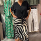 🚚Gratis thuisbezorging✨VCasual dames blouse met knopen en midirok