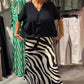 🚚Gratis thuisbezorging✨VCasual dames blouse met knopen en midirok