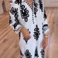 Verfijnde oversized shirtjurk met decolleté
