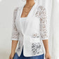 Dames elegante pure kant details over blazer