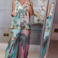 Verfijnde tweedelige outfit - tropisch printdesign
