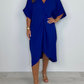 🌞 Nieuwe Zomer 2025 Collectie 💕 Haute Couture Zomerjurk - V-hals met artistieke drapering