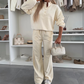 Dames Casual Lange Mouwen Top & Broeken 2-delige Set