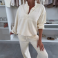 Dames Casual Lange Mouwen Top & Broeken 2-delige Set