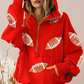 Dames Fashion Sequin Hoodie met Lange Mouwen