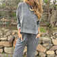 Dames Crewneck Sweatshirt & Trekkoord Broek Set