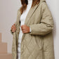 Trendy, lichtgewicht gewatteerd winterjack met capuchon voor dames