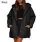Trendy, lichtgewicht gewatteerd winterjack met capuchon voor dames