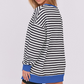 Modieus V-hals Damesblouse met Lange Mouwen