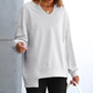 Modieus V-hals Damesblouse met Lange Mouwen