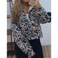 Capuchonsweater met Camouflage Print en Kwartsluiting
