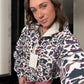 Capuchonsweater met Camouflage Print en Kwartsluiting