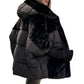 Luxe Dames Oversized Gebreide Puffer Jas – Winter Must-Have met Patchwork Design & Maximum Warmte!