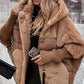 Luxe Dames Oversized Gebreide Puffer Jas – Winter Must-Have met Patchwork Design & Maximum Warmte!