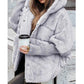 Luxe Dames Oversized Gebreide Puffer Jas – Winter Must-Have met Patchwork Design & Maximum Warmte!