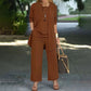 Elegante dames ontspannen fit 3-delige set
