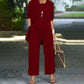 Elegante dames ontspannen fit 3-delige set