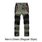 Winddichte, waterdichte, warme wandelbroek met elastische tailleband
