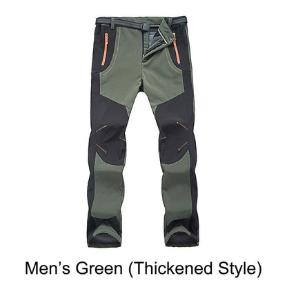 Winddichte, waterdichte, warme wandelbroek met elastische tailleband