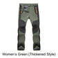 Winddichte, waterdichte, warme wandelbroek met elastische tailleband