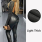 Dames Hoge Taille Dikke Imitatieleren Legging