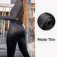 Dames Hoge Taille Dikke Imitatieleren Legging