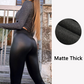Dames Hoge Taille Dikke Imitatieleren Legging