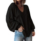 ✨ Dames Casual V-hals Gebreide Top – Zacht, Flatterend & Perfect voor Elke Gelegenheid
