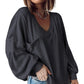 ✨ Dames Casual V-hals Gebreide Top – Zacht, Flatterend & Perfect voor Elke Gelegenheid