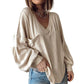 ✨ Dames Casual V-hals Gebreide Top – Zacht, Flatterend & Perfect voor Elke Gelegenheid