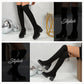 Women's Stylish Solid Color Knee Boots