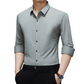 Men's Lapel Long-Sleeve Business Shirt