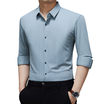 Men's Lapel Long-Sleeve Business Shirt