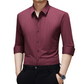 Men's Lapel Long-Sleeve Business Shirt