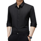 Men's Lapel Long-Sleeve Business Shirt