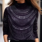 Dames Elegante Top met Lange Mouwen en Pailletten