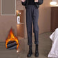 Geruite rechte broek voor dames