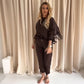 Dames Sweatshirt met Franjes aan de Mouwen & Joggerbroek Set