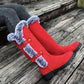 Dames dikke pluche mid-calf snowboots
