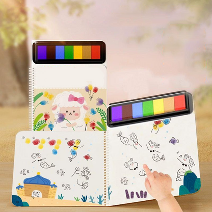 Vingerverf kleurboek voor kinderen