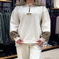 Women's Fashion Leopard Print Half-Zip Tracksuit 