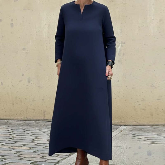 Elegante Effen A-lijn Jurk voor Dames