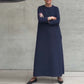 Elegante Effen A-lijn Jurk voor Dames