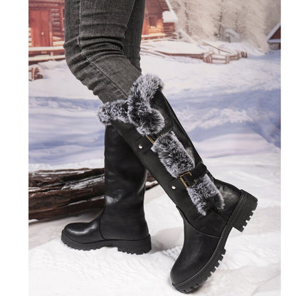 Dames Winterlaarzen met Pluche Afwerking