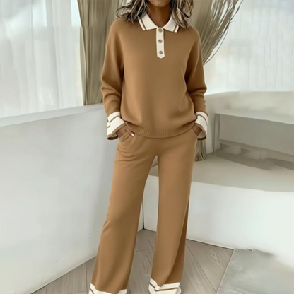 Dames Tweedelige Trui & Broek Lounge Set
