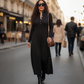 Dames Fit & Flare Gebreide Maxi Jurk