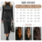 Elegante Coltrui Bodycon Jurk met Lange Mouwen